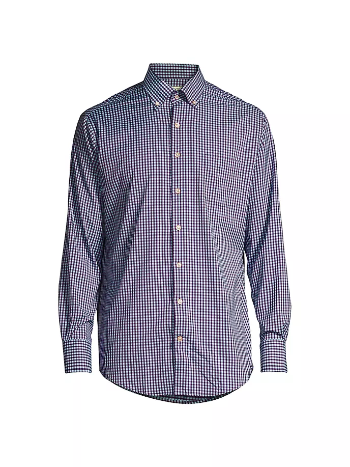 

Спортивная рубашка стрейч Crown Lite Peter Millar, цвет grapevine