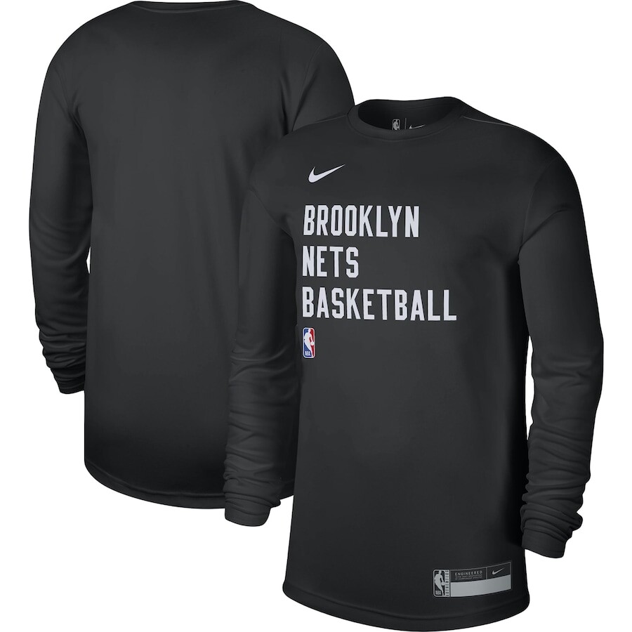 

Футболка с длинным рукавом Nike Brooklyn Nets, черный