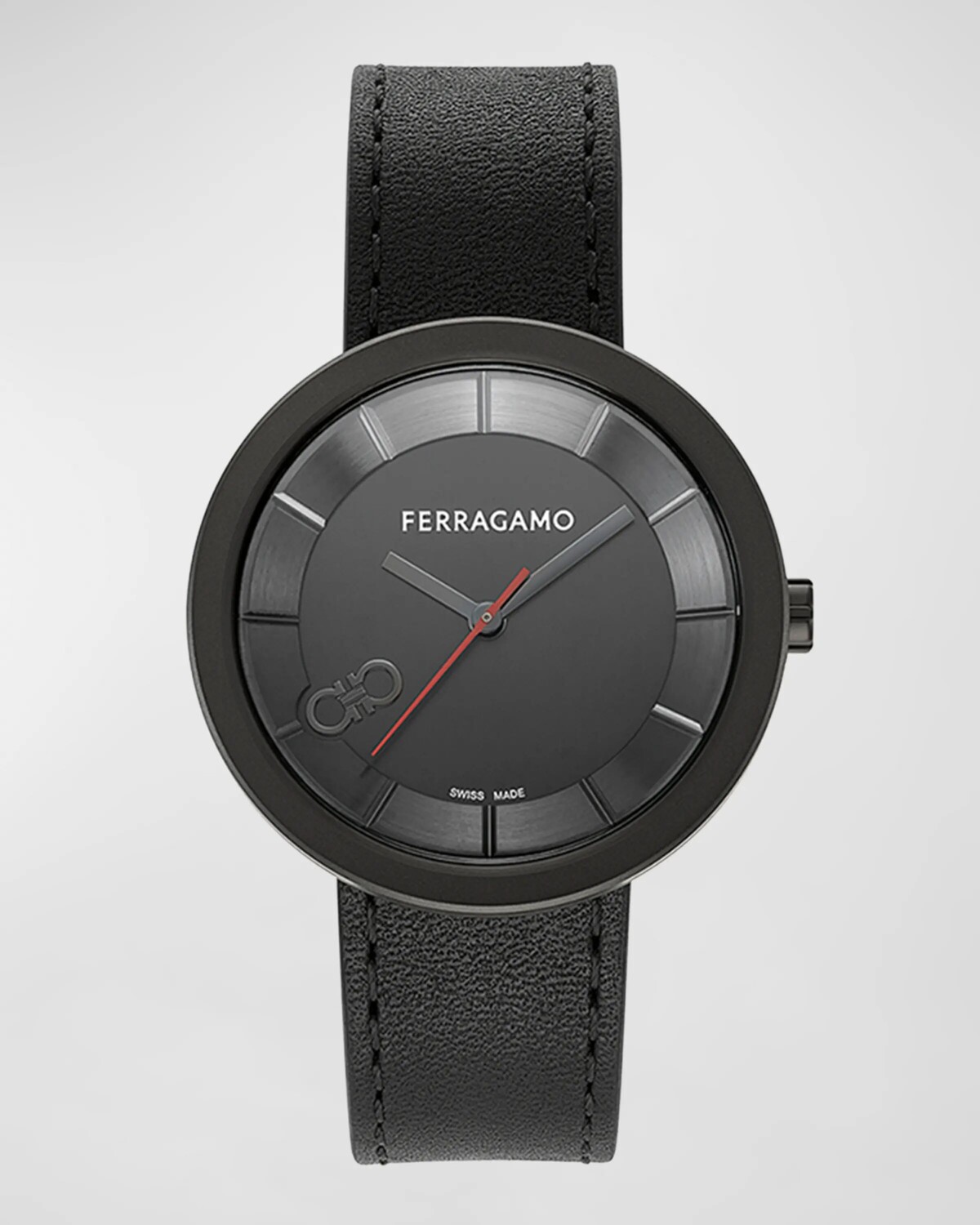 

Часы Ferragamo Curve V2, 35 мм, с ремешком из телячьей кожи, черные, цвет Black