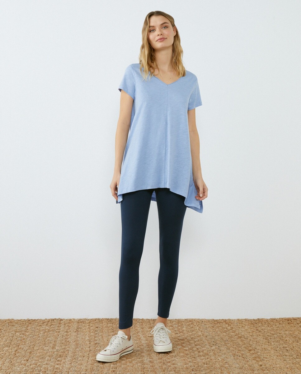 

Женские базовые леггинсы трикотажа Southern Cotton, темно-синий