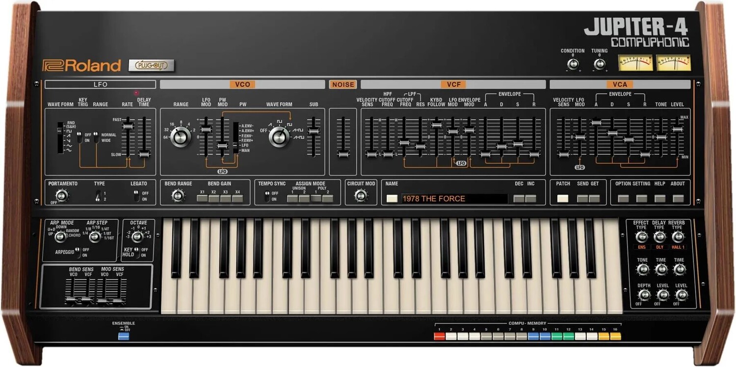 

Программный синтезатор Roland Jupiter-4