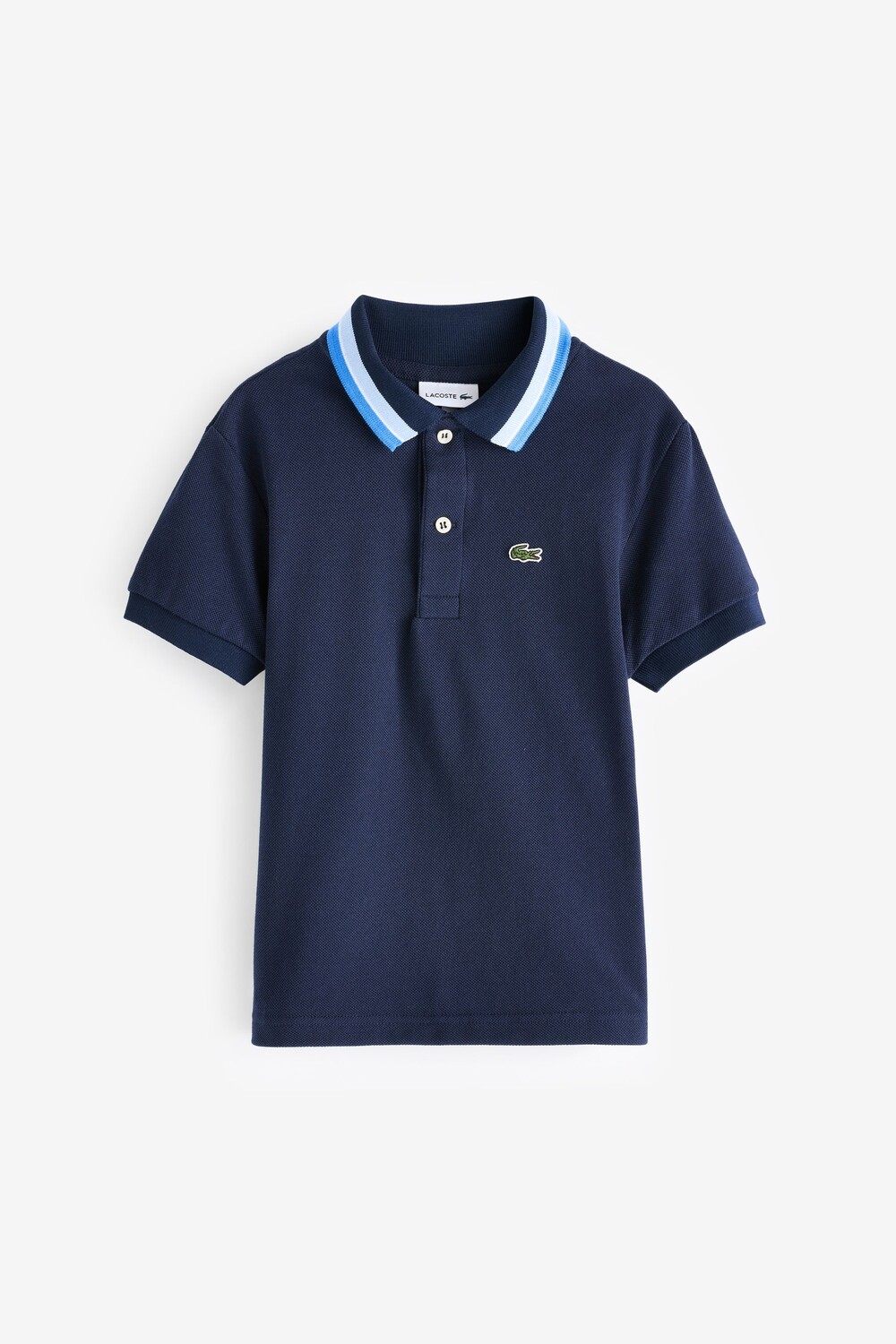 

Рубашка поло с трехцветным воротником Lacoste, синий