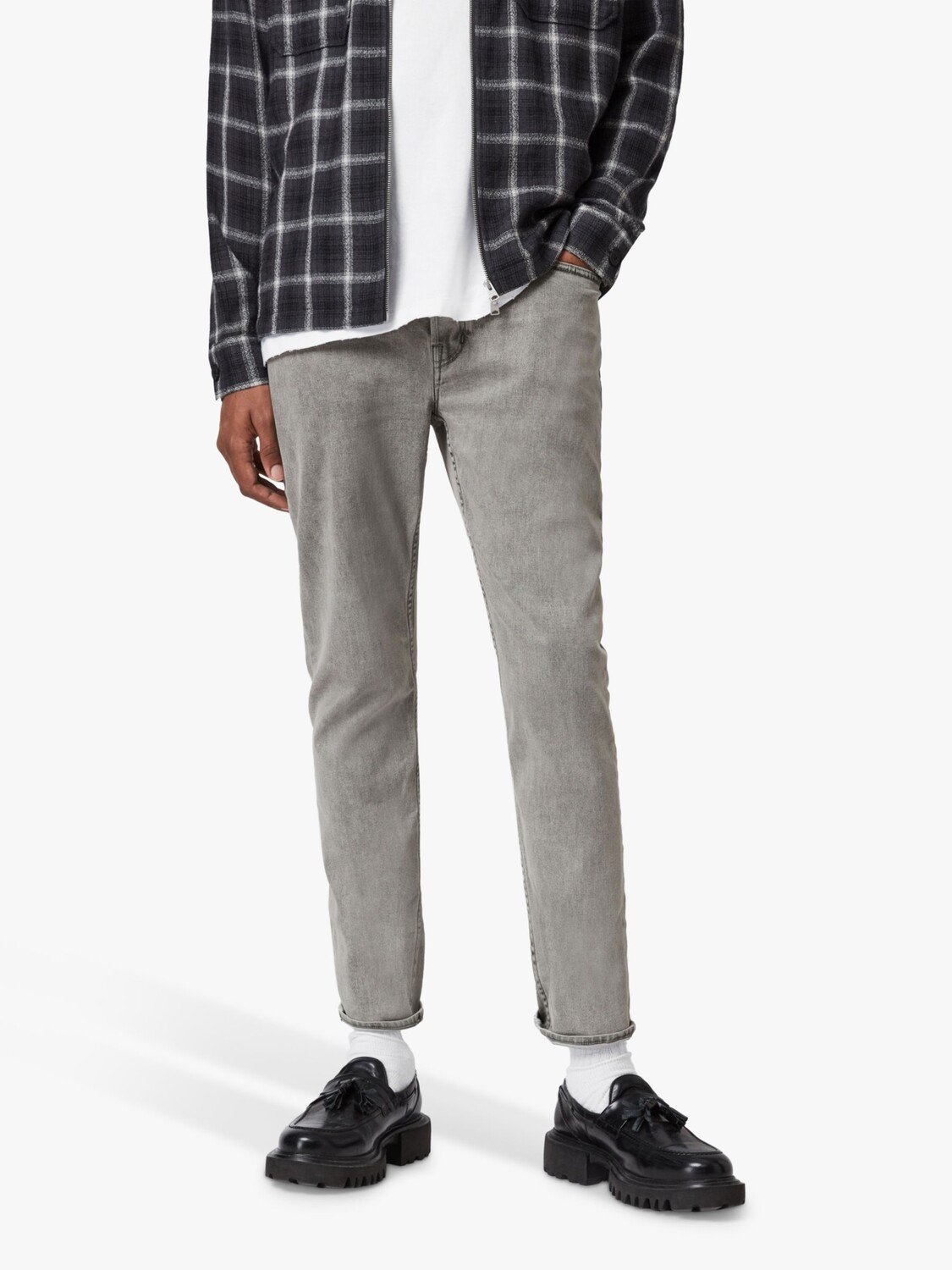 

Джинсы AllSaints Dean Slim, серые