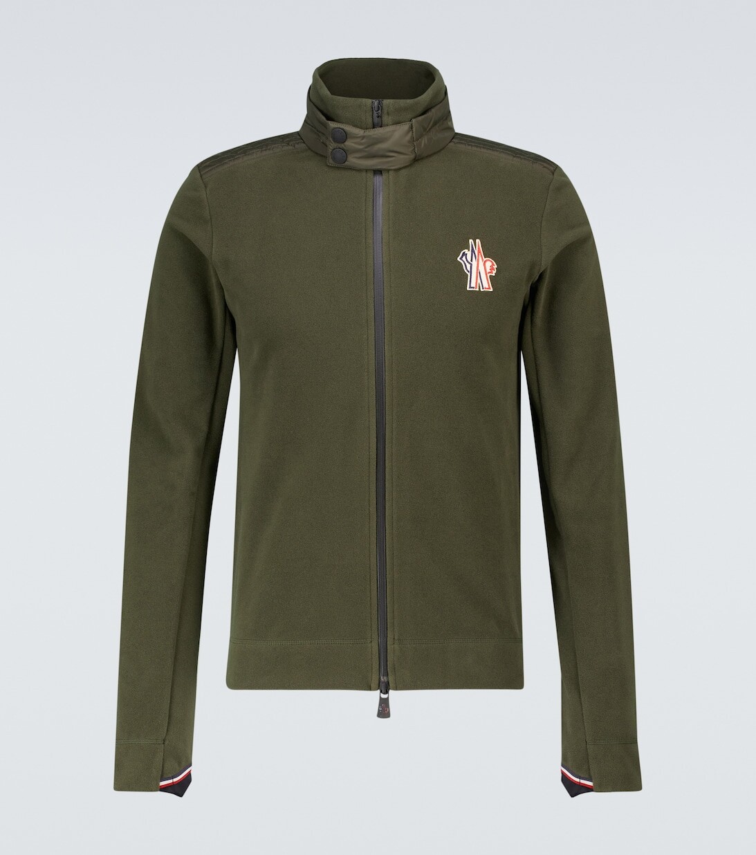 

Кардиган на молнии Moncler Grenoble, зеленый