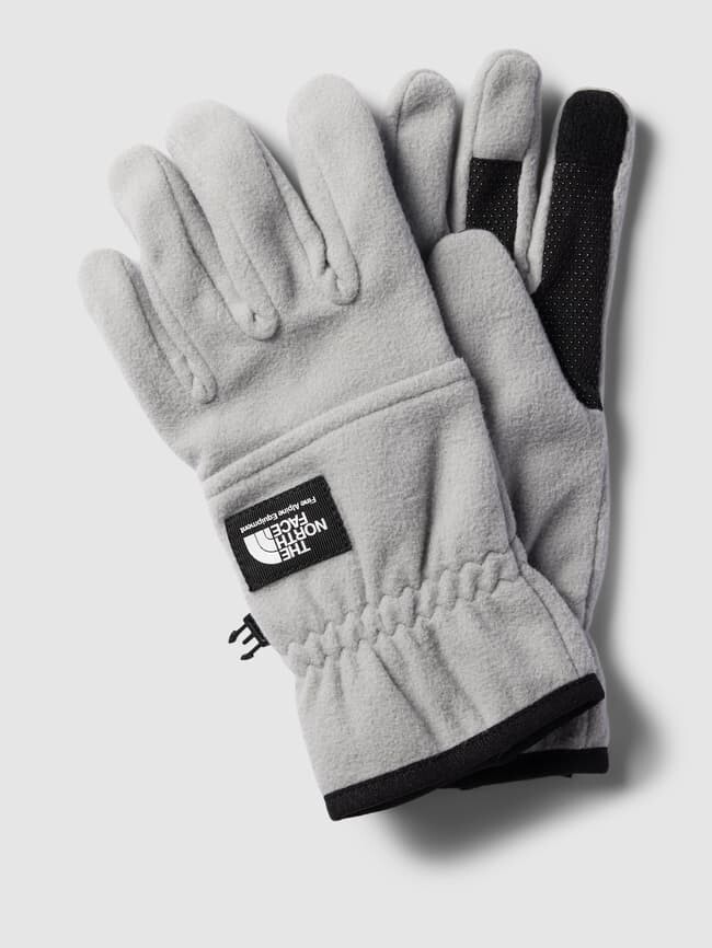 

Перчатки с этикеткой The North Face, серый