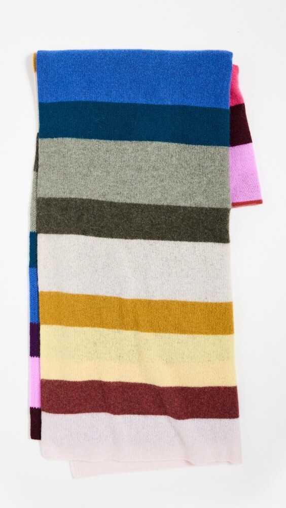 

Шарф White + Warren Cashmere Striped