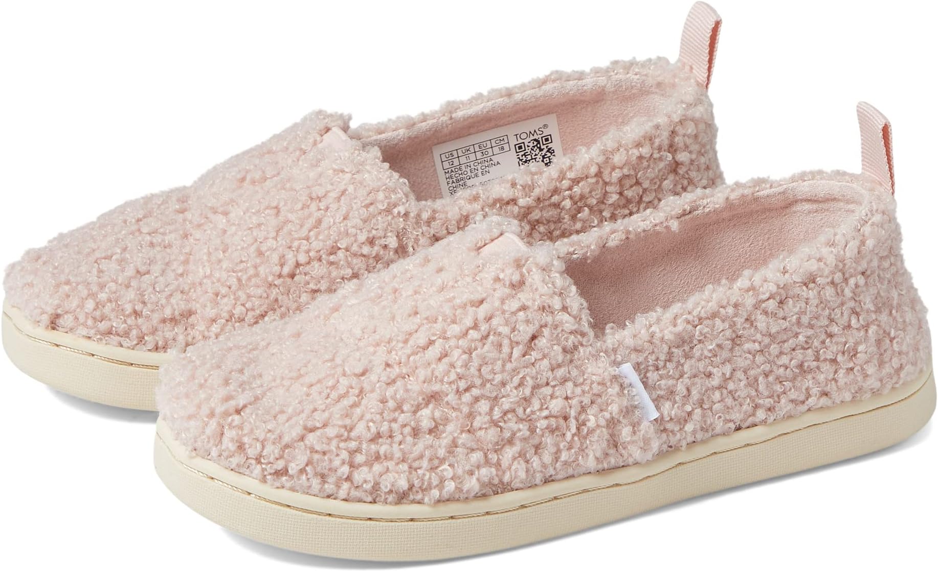 

Лоферы Toms Faux Shearling Alpargata, цвет Cloudy Pink