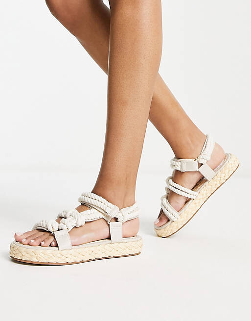 

Кремовые эспадрильи с веревками ASOS DESIGN Jagger