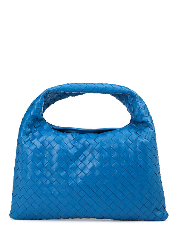 

Маленькая синяя женская кожаная сумка hop Bottega Veneta