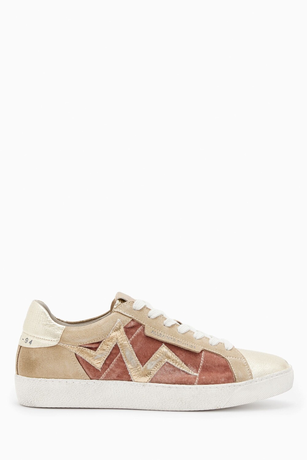 

Розовые спортивные туфли AllSaints с милыми винтиками All Saints, розовый