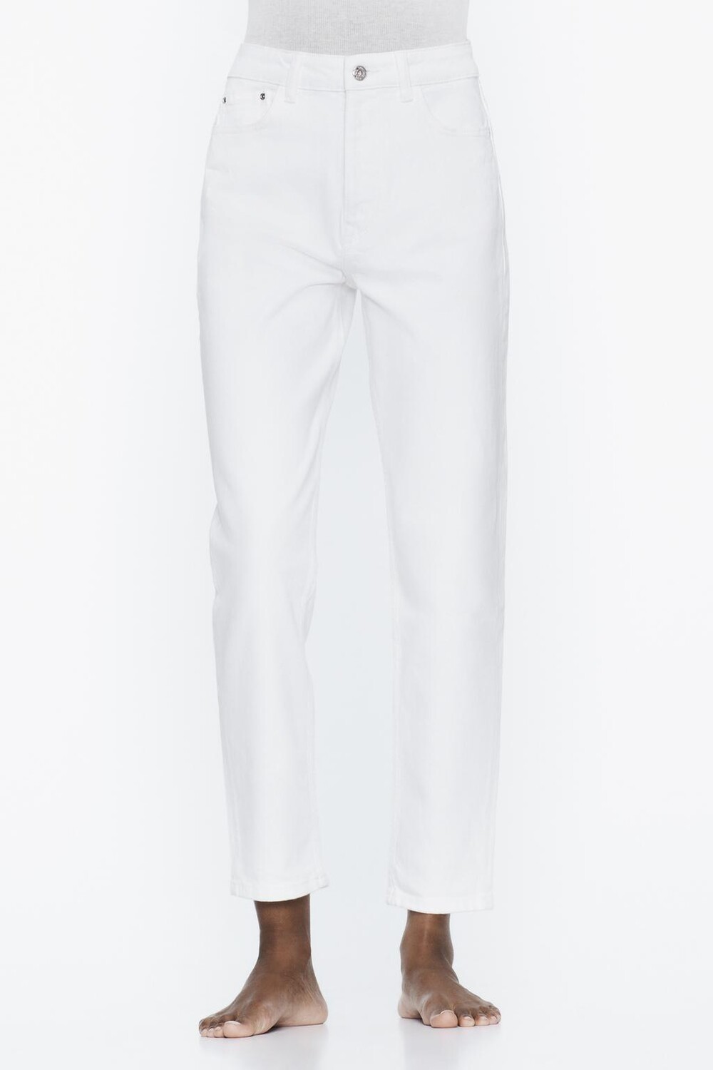 

Джинсы мом z1975 ZARA, белый