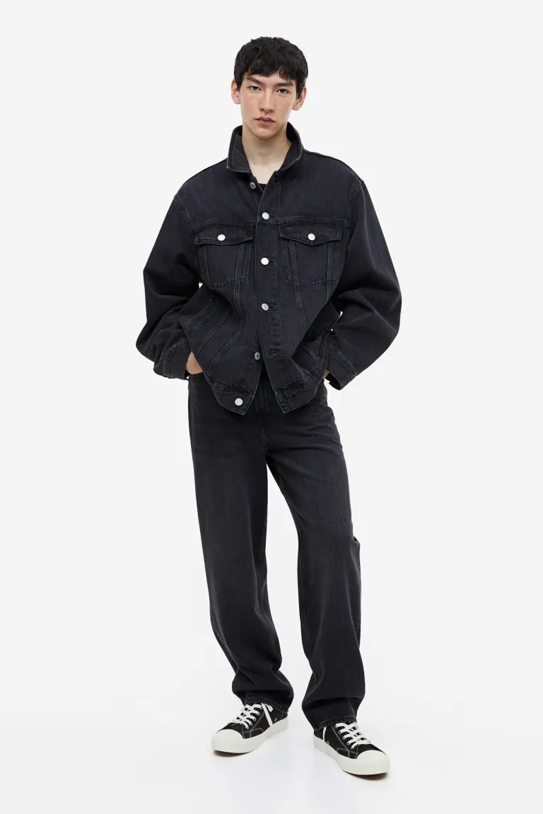 

Высокие кеды из парусины H&M, черный
