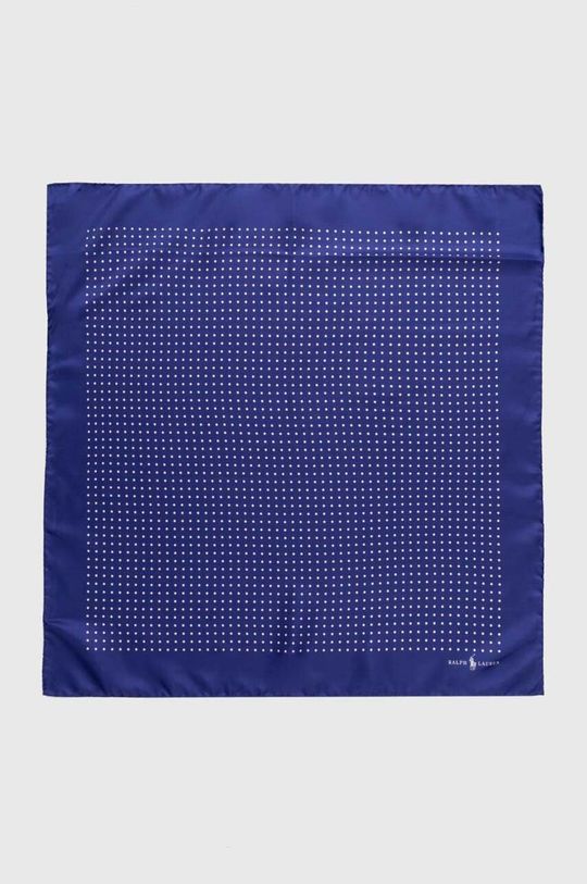 Шелковый шарф Polo Ralph Lauren, синий