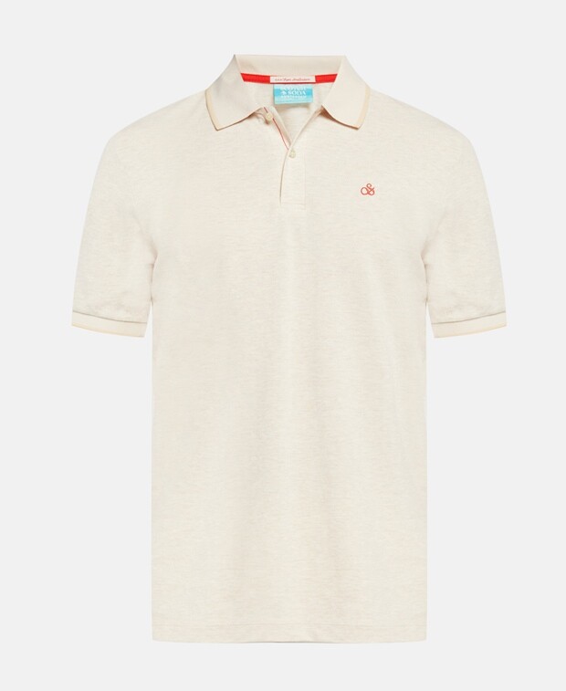 

Рубашка поло Scotch & Soda, естественный