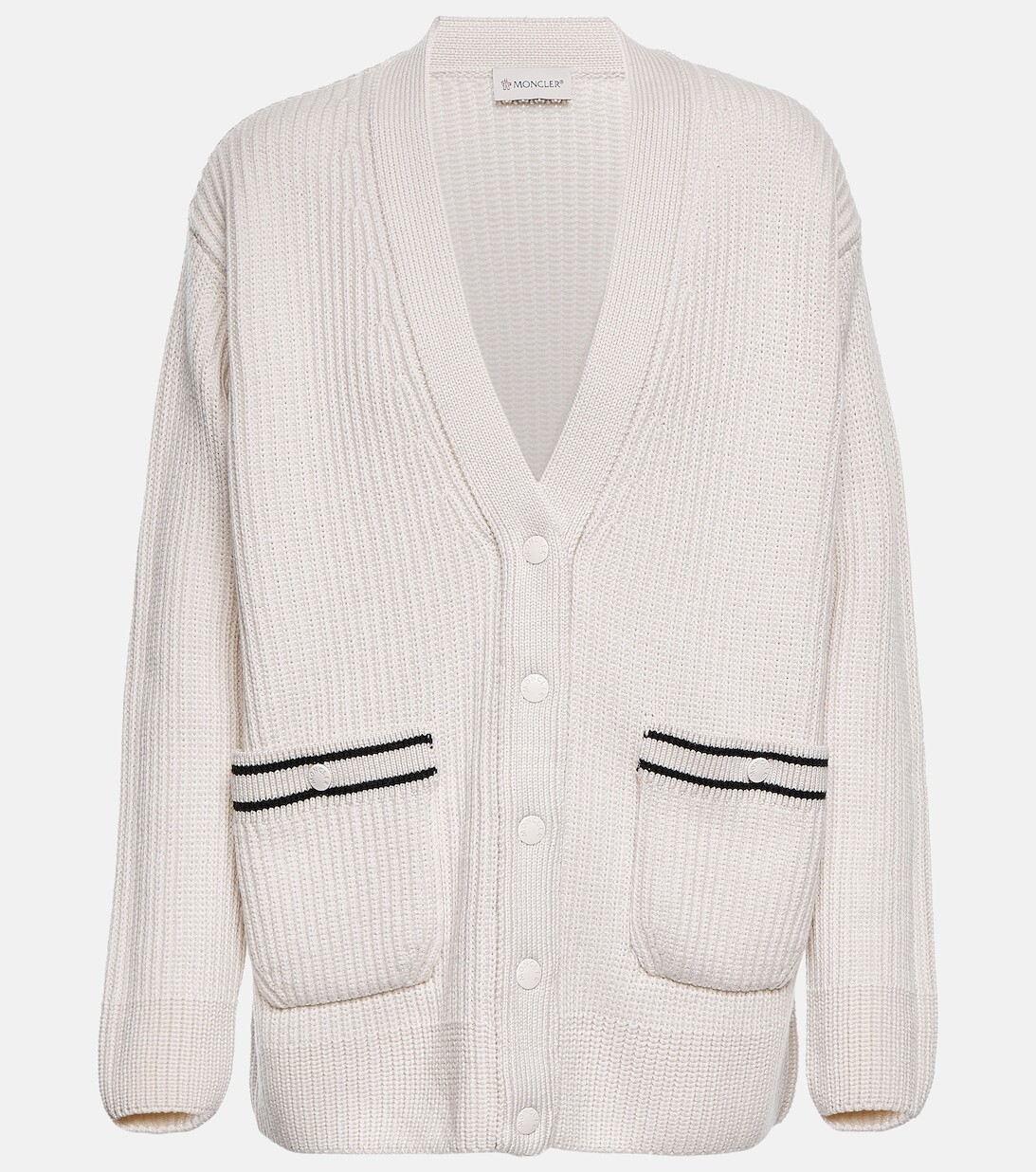 

Шерстяной кардиган MONCLER, белый