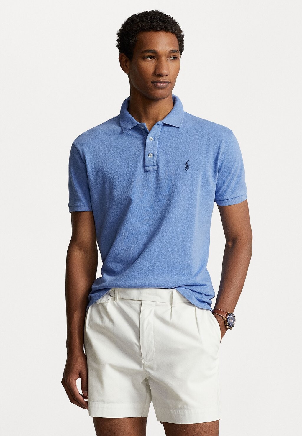 Рубашка-поло SHORT SLEEVE Polo Ralph Lauren, цвет harbor island blue поло short sleeve polo ralph lauren цвет harbor island blue light navy