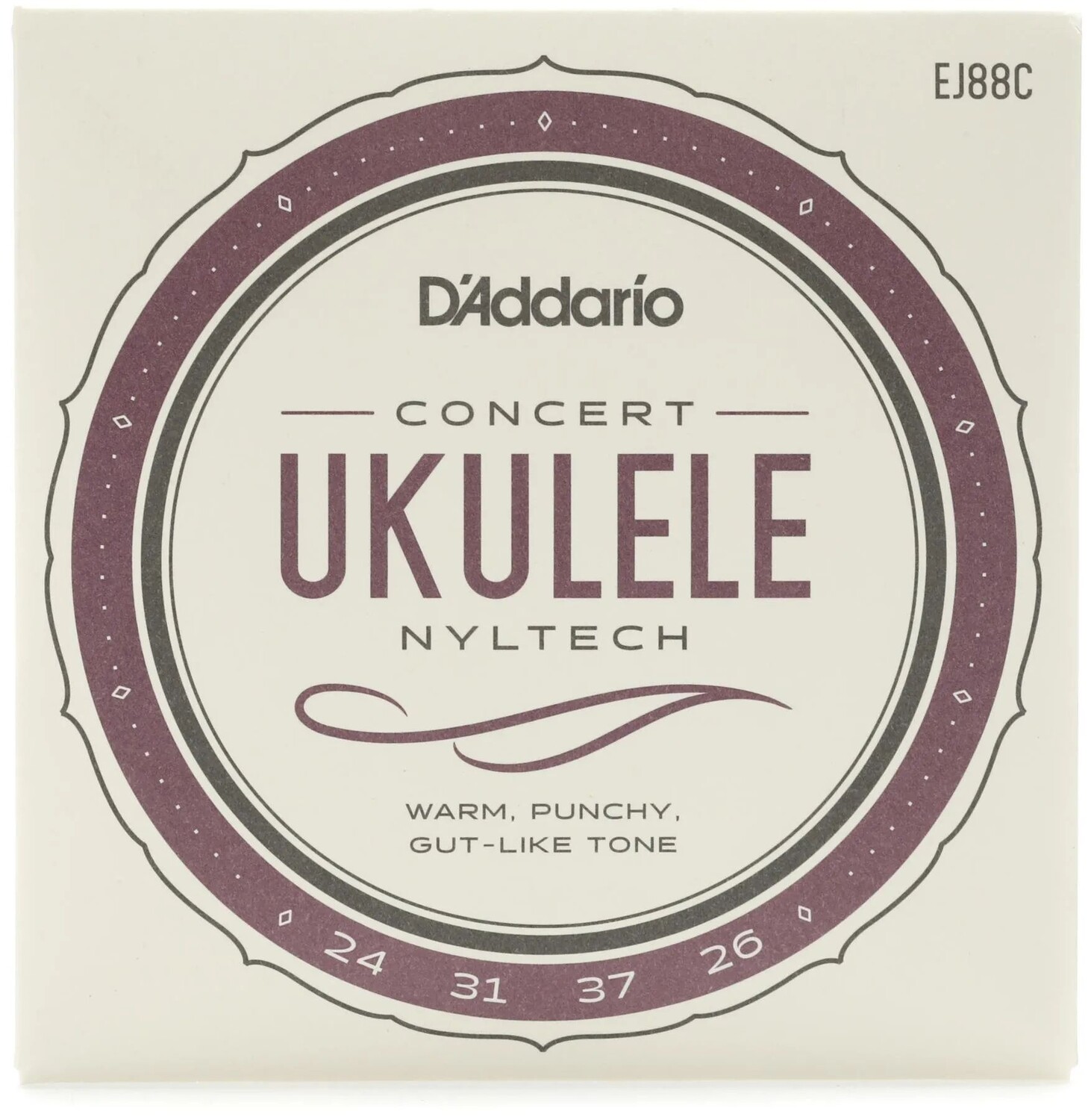 

Струны D'Addario EJ88C Nyltech из натурального нейлона для концертной укулеле