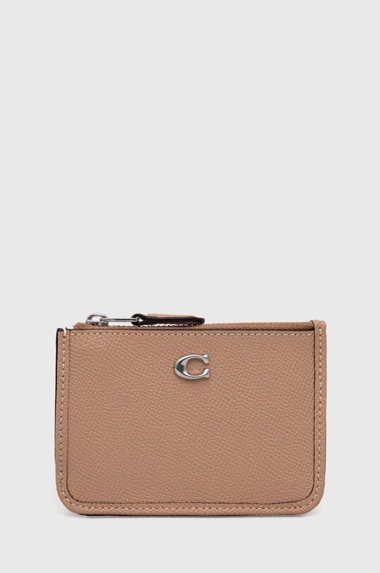 

Кожаный визитница Coach, розовый