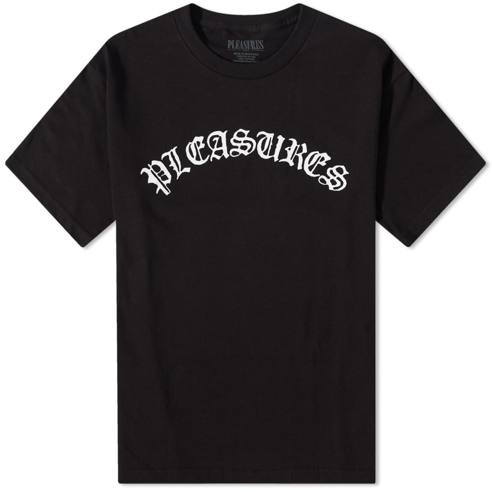 

Футболка Pleasures Old E с логотипом, черный