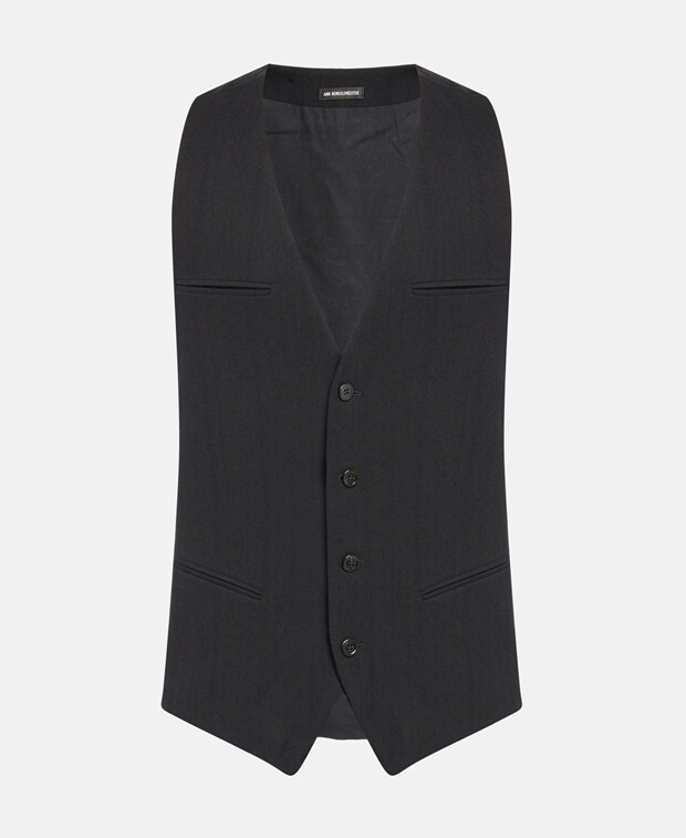 

Шерстяной жилет Ann Demeulemeester, черный
