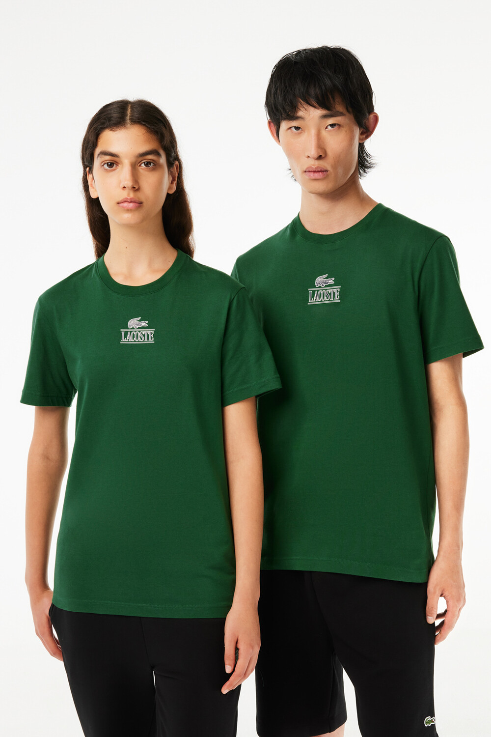 

Green-132 Зеленая футболка унисекс Lacoste, зеленый