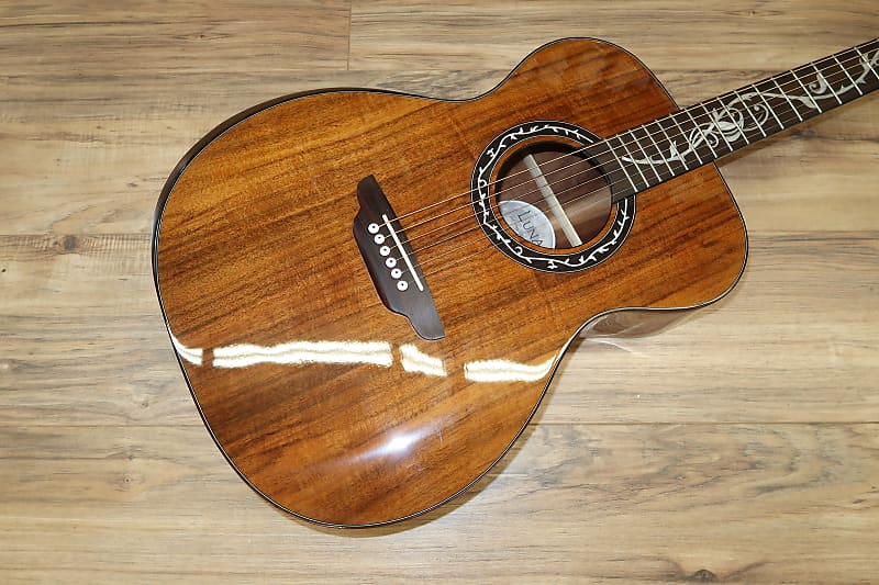 Акустическая гитара Luna Vineyard Koa Bevel Folk A/E 2023 - natural Koa gmade 11t bevel gear