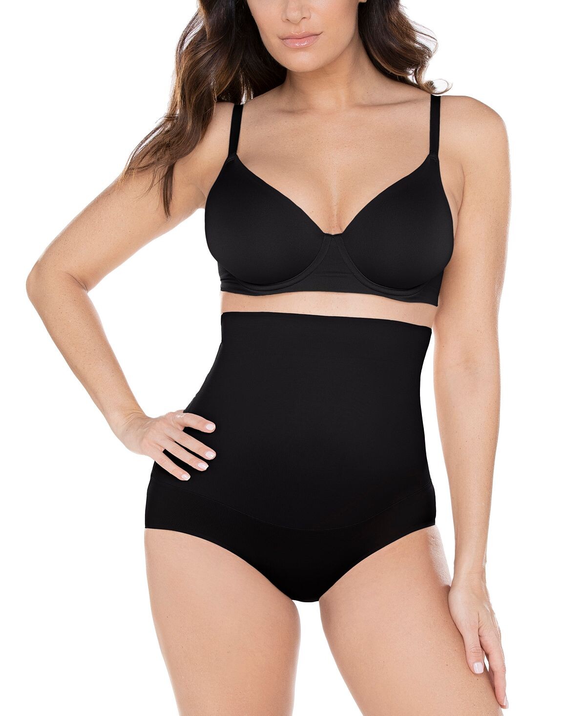 

Женские удобные трусы с высокой талией, корректирующее белье 2515 Miraclesuit, черный