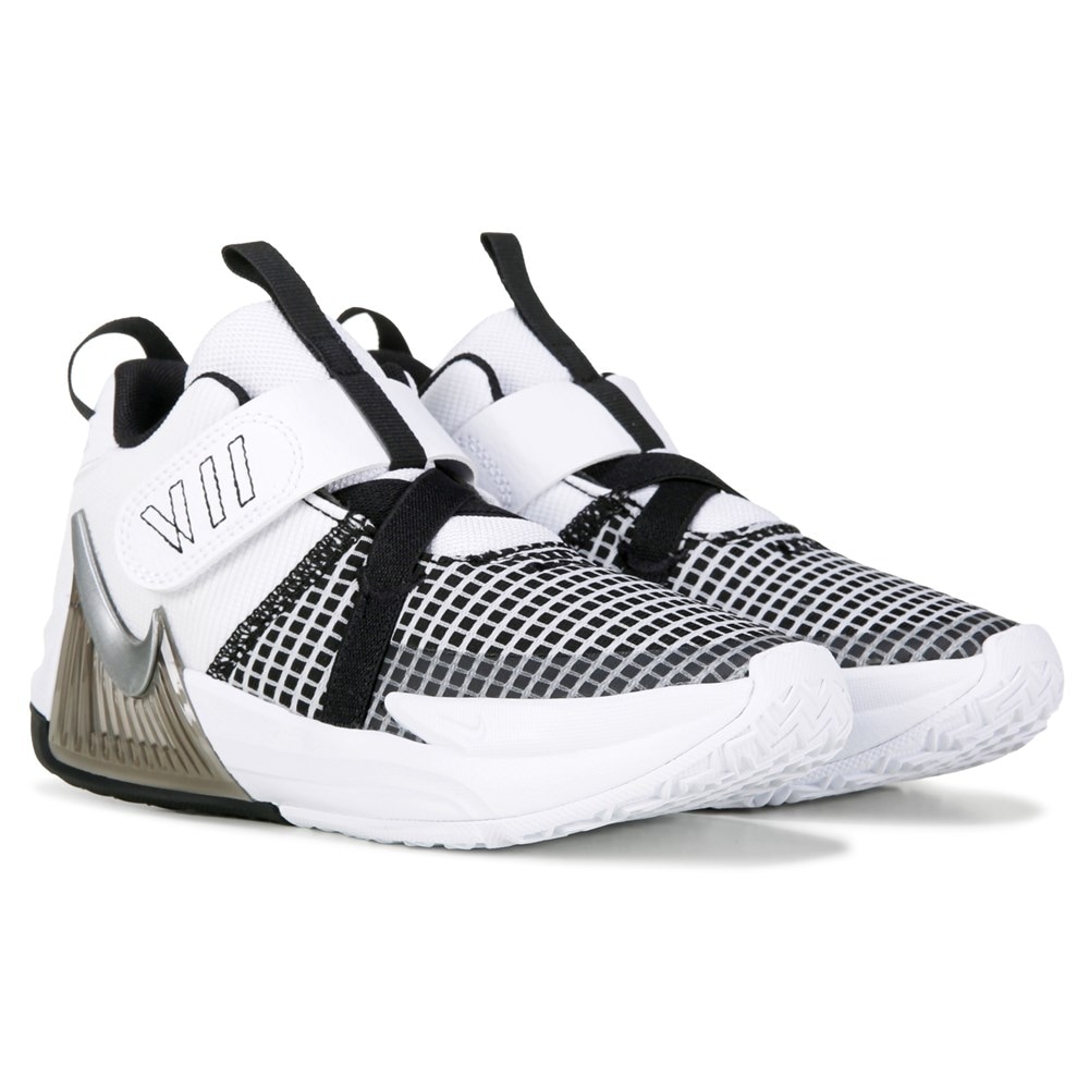 

Детские баскетбольные кроссовки Lebron Witness VII Little Kid Nike, белый