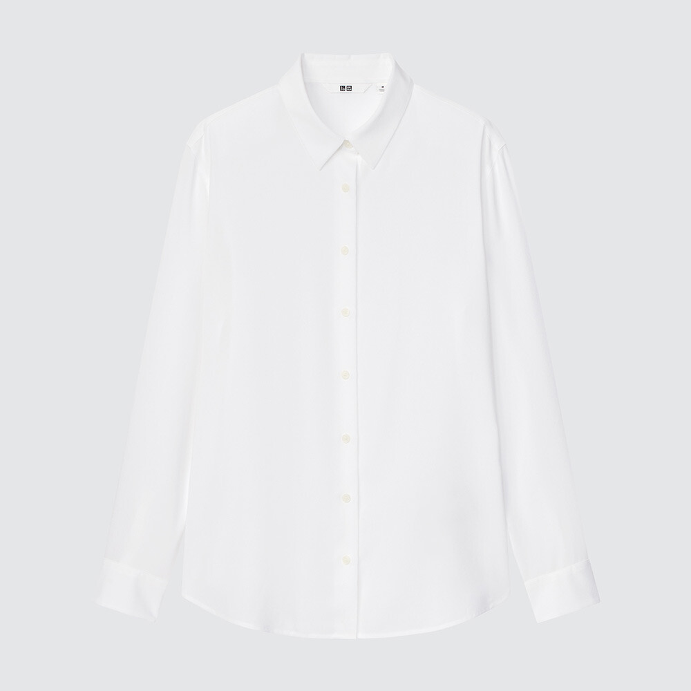 

Рубашка Uniqlo Cloud модная, белый