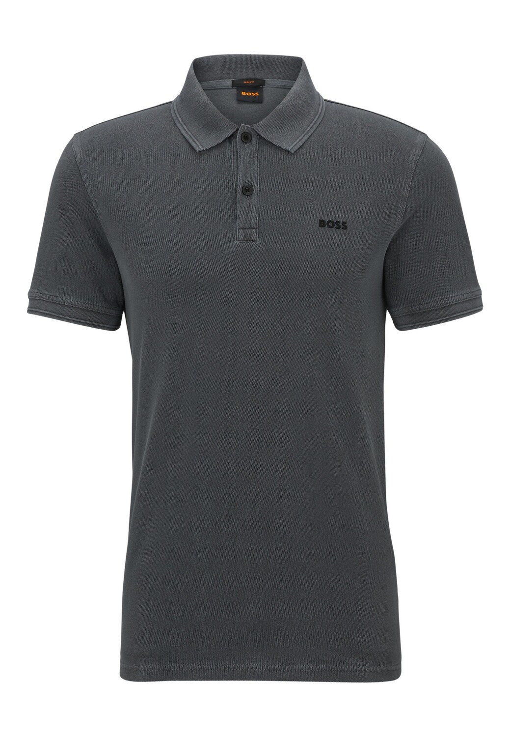 

Рубашка поло BOSS PRIME Slim Fit, темно-серый