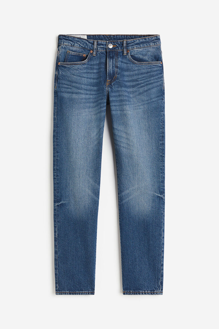 цена Прямые джинсы стандартного кроя H&M, синий