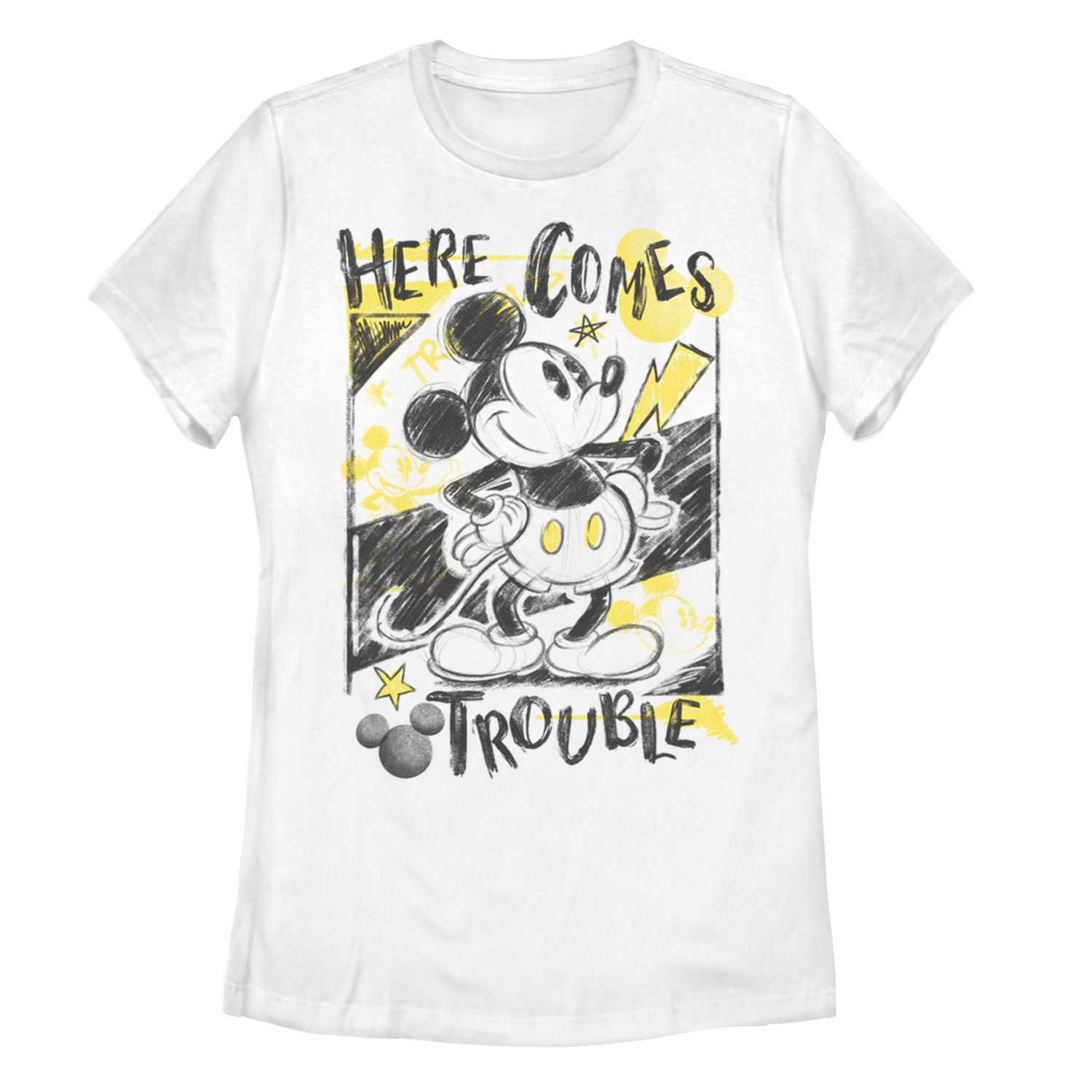 спортивные штаны gremlins here comes trouble черный Детская футболка Disney Mickey Mouse Here Comes Trouble Licensed Character