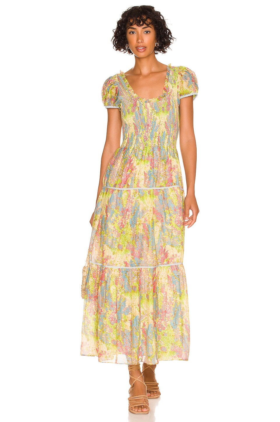 

Платье LoveShackFancy Elisabelle, цвет Pastel Fields