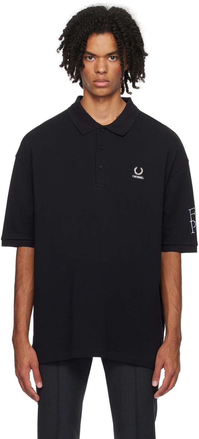 

Черная футболка-поло Fred Perry Edition Raf Simons, Черный