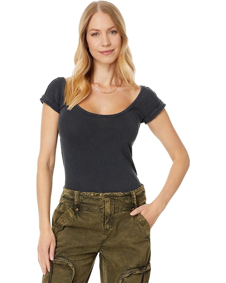 

Футболка Free People Bout Time, черный