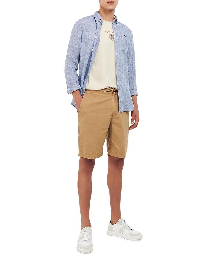 

Рубашка в клетку с длинными рукавами Barbour Linton, синий