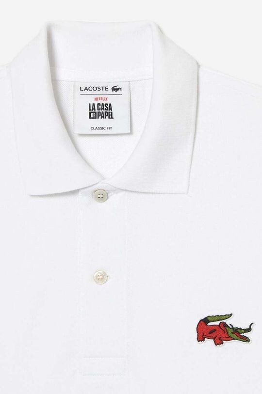 

Хлопковая рубашка-поло x Netflix Lacoste, белый