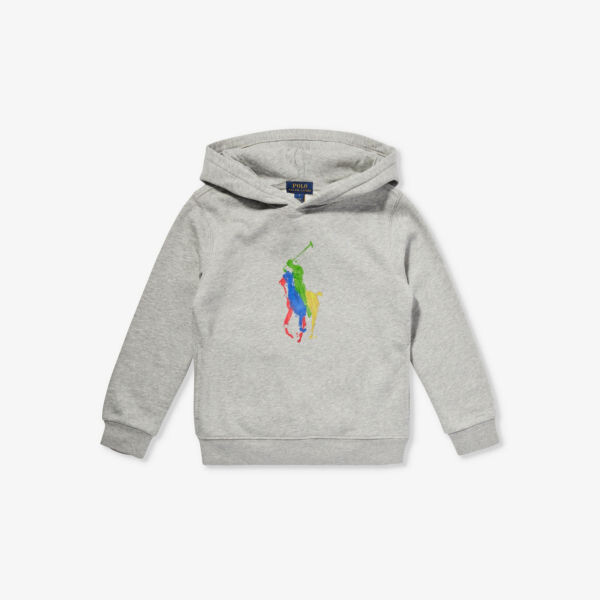 

Толстовка из смесового хлопка с логотипом для мальчиков Polo Ralph Lauren, серый