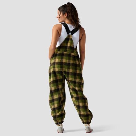 

Флисовый комбинезон со средним ворсом женский Stoic, цвет Green Plaid