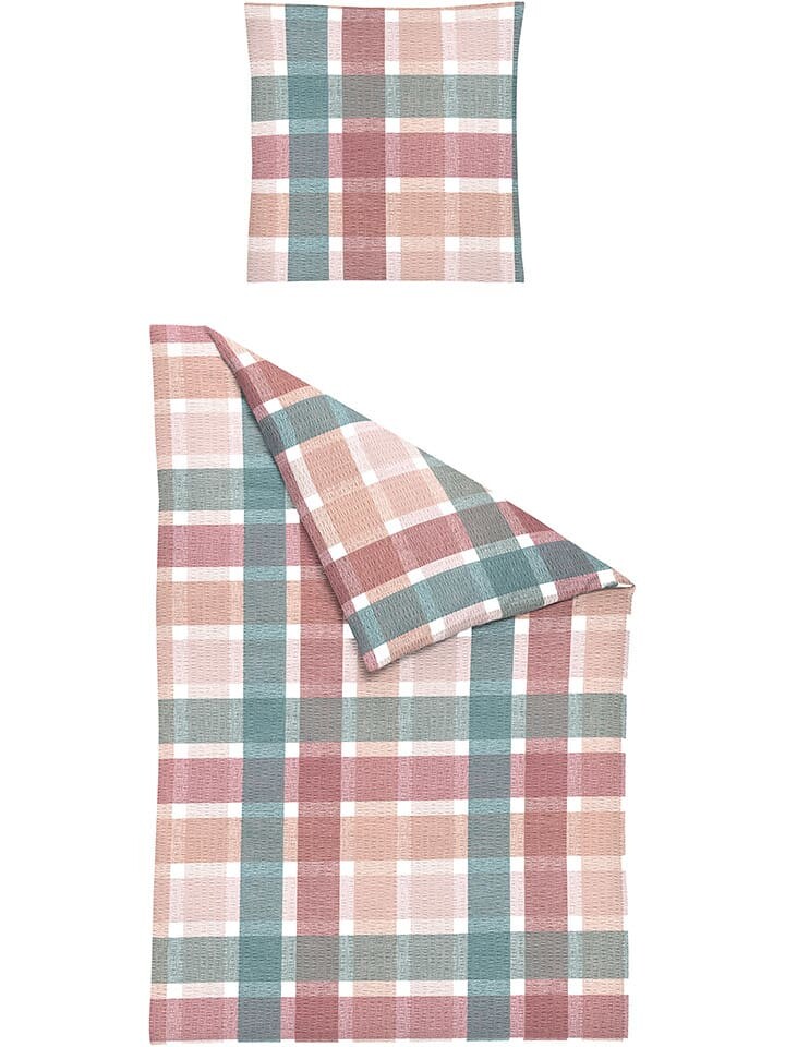

Постельное белье Bierbaum Seersucker Set, цвет rosa/blau