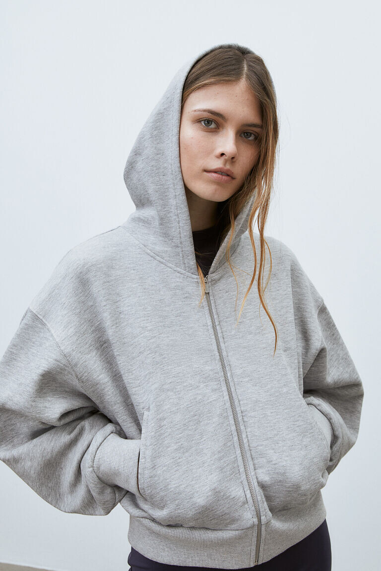 

Толстовка на молнии H&M, серый