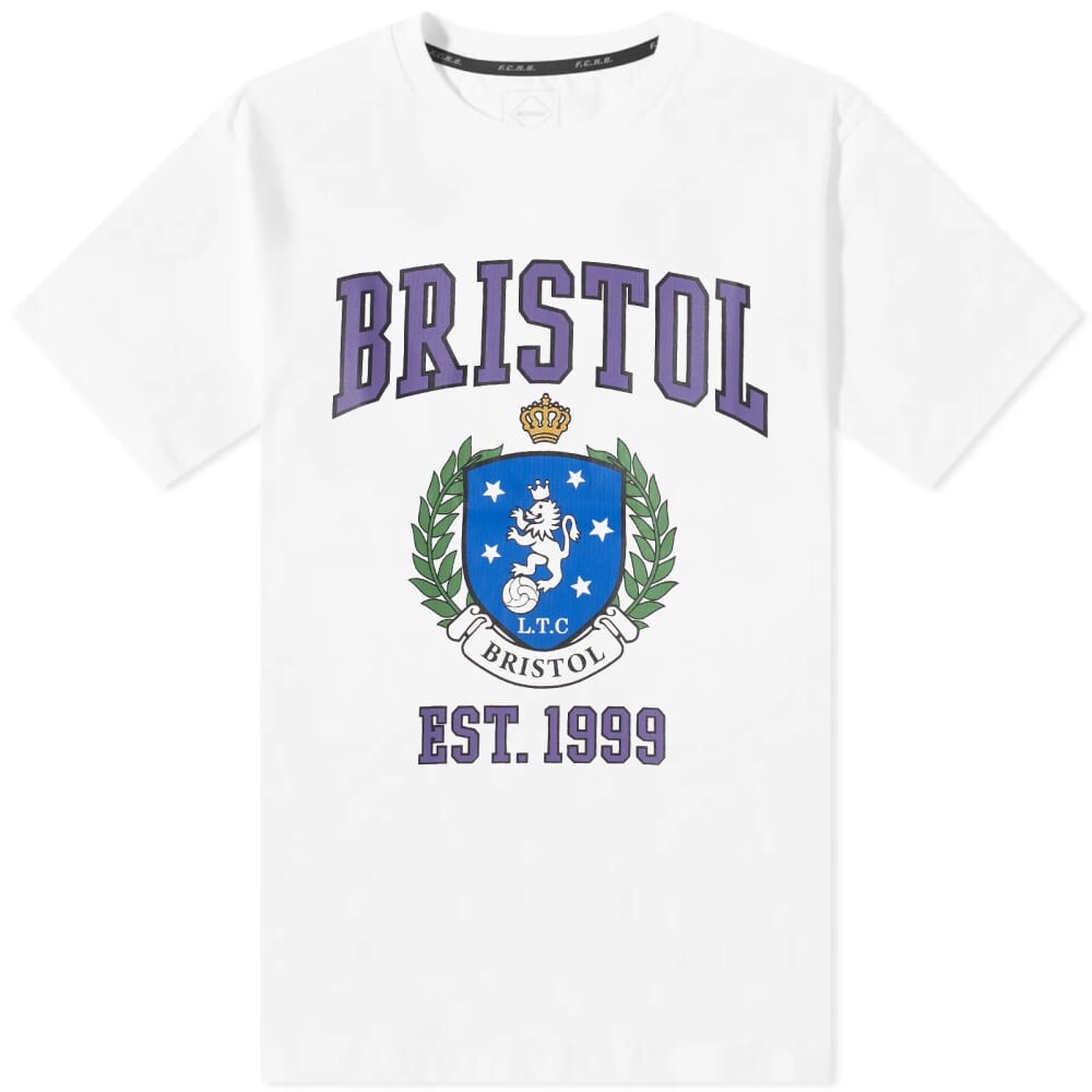 Мешковатая футболка F.C. Real Bristol Laurel, белый мешковатая футболка f c real bristol laurel черный