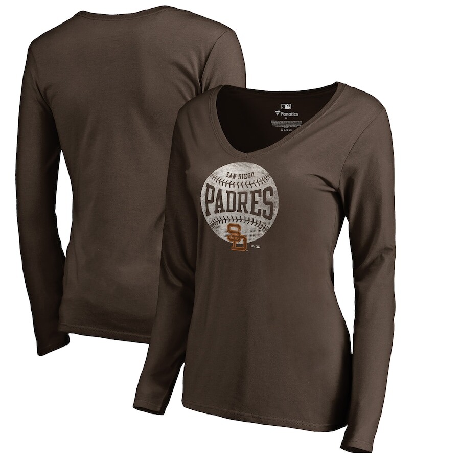 

Футболка с длинным рукавом Fanatics Branded San Diego Padres, коричневый