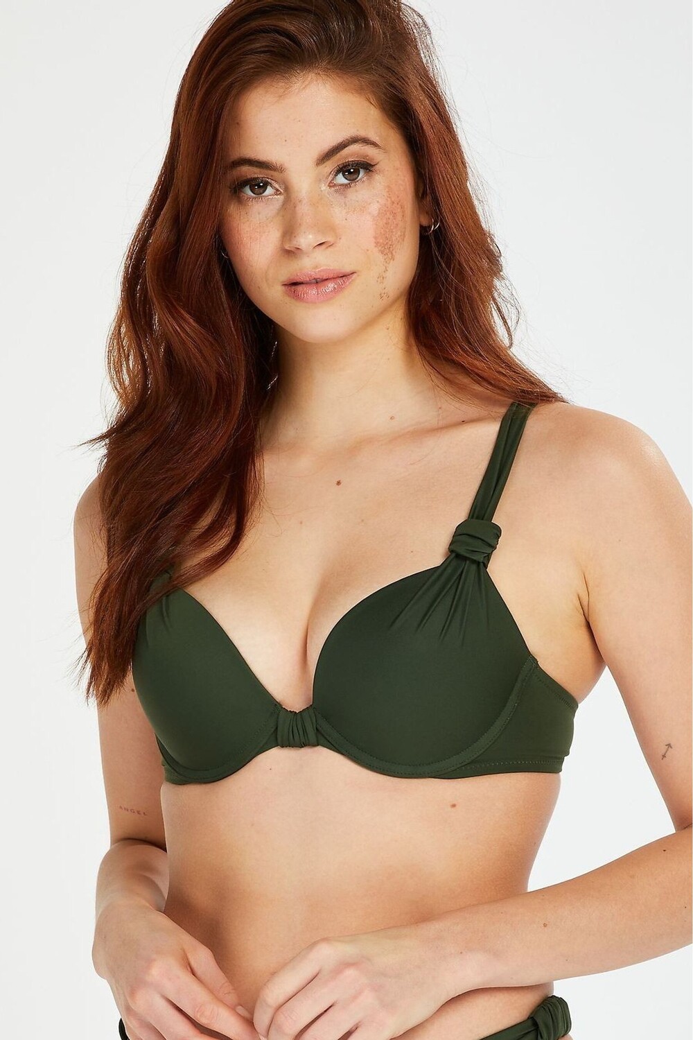 

Зеленый лиф бикини без подкладок Hunkemöller Luxe Hunkemoller, зеленый