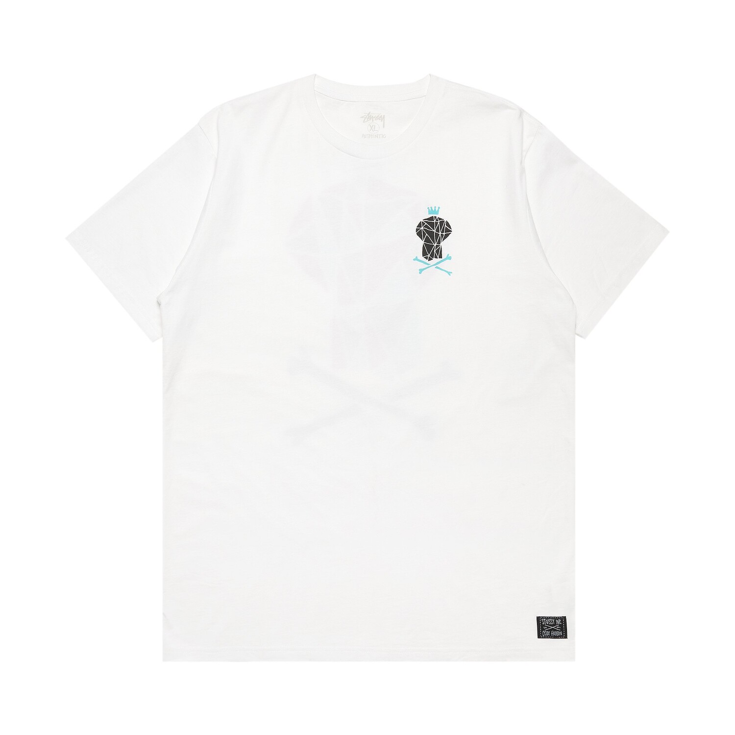 

Треугольная футболка Stussy Skull Crown, цвет Белый