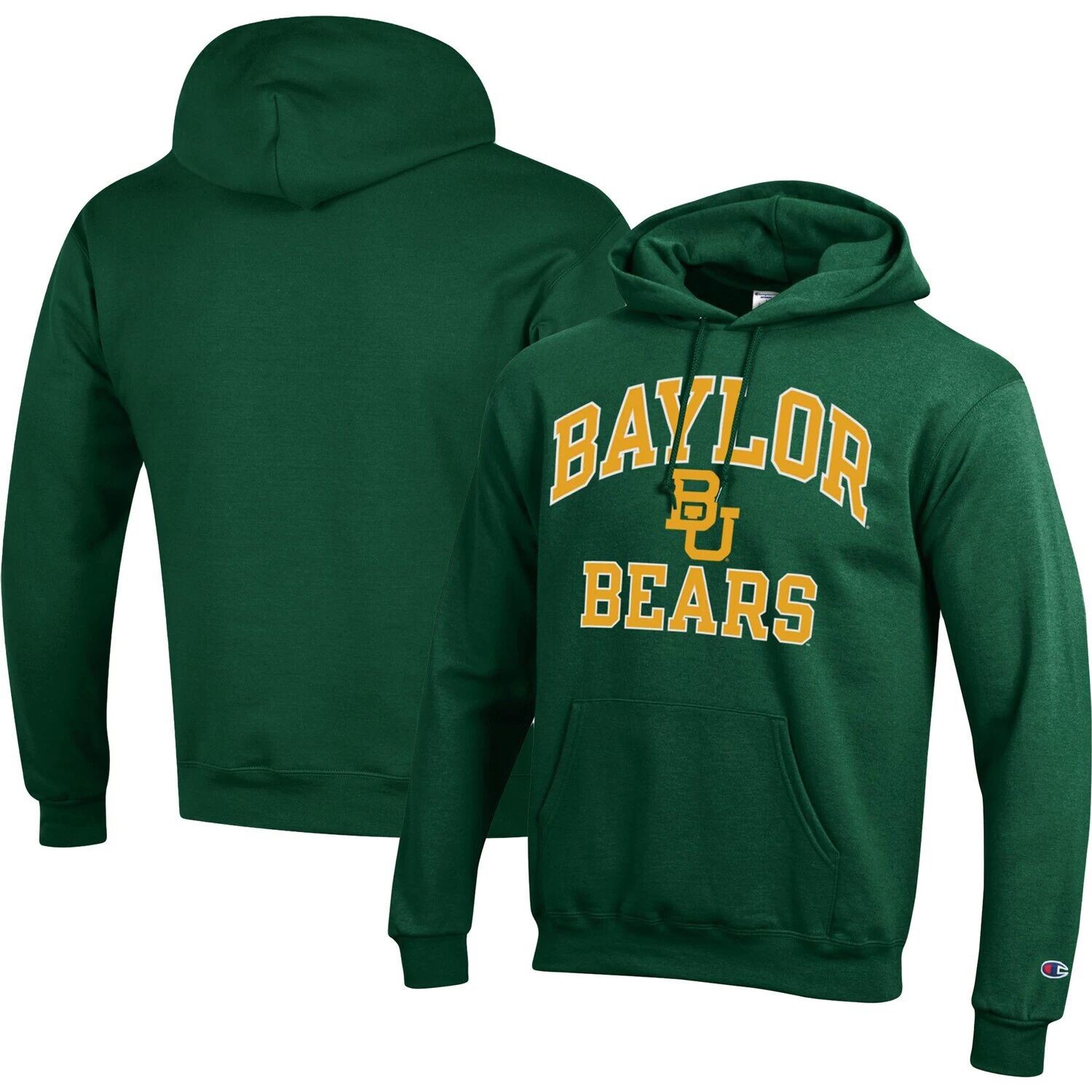 

Мужской зеленый пуловер с капюшоном Baylor Bears High Motor Champion