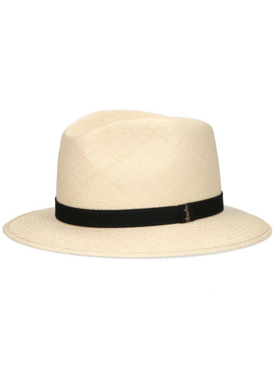 

Borsalino соломенная шляпа-федора в деревенском стиле, нейтральный цвет