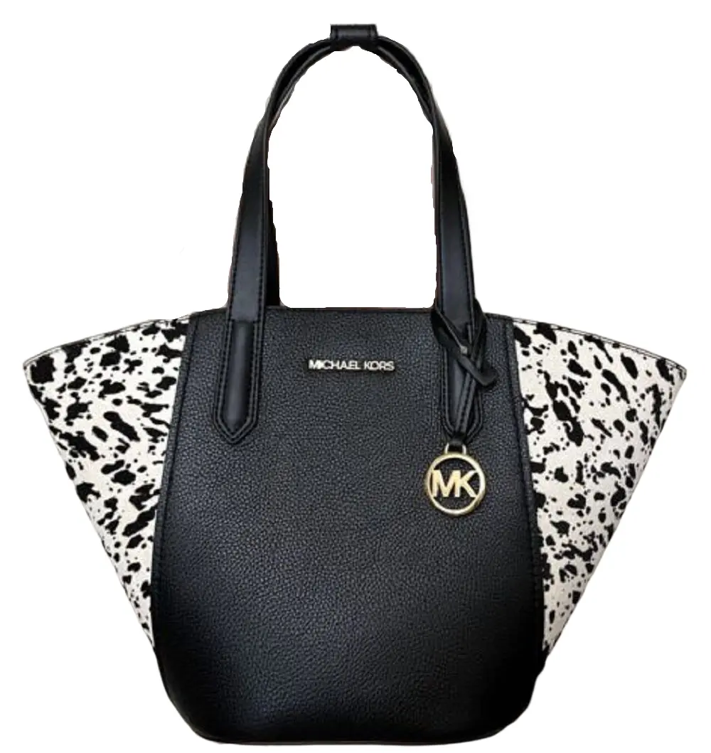 

Michael Kors Женская кожаная замшевая большая сумка ortia, цвет Black/Multi