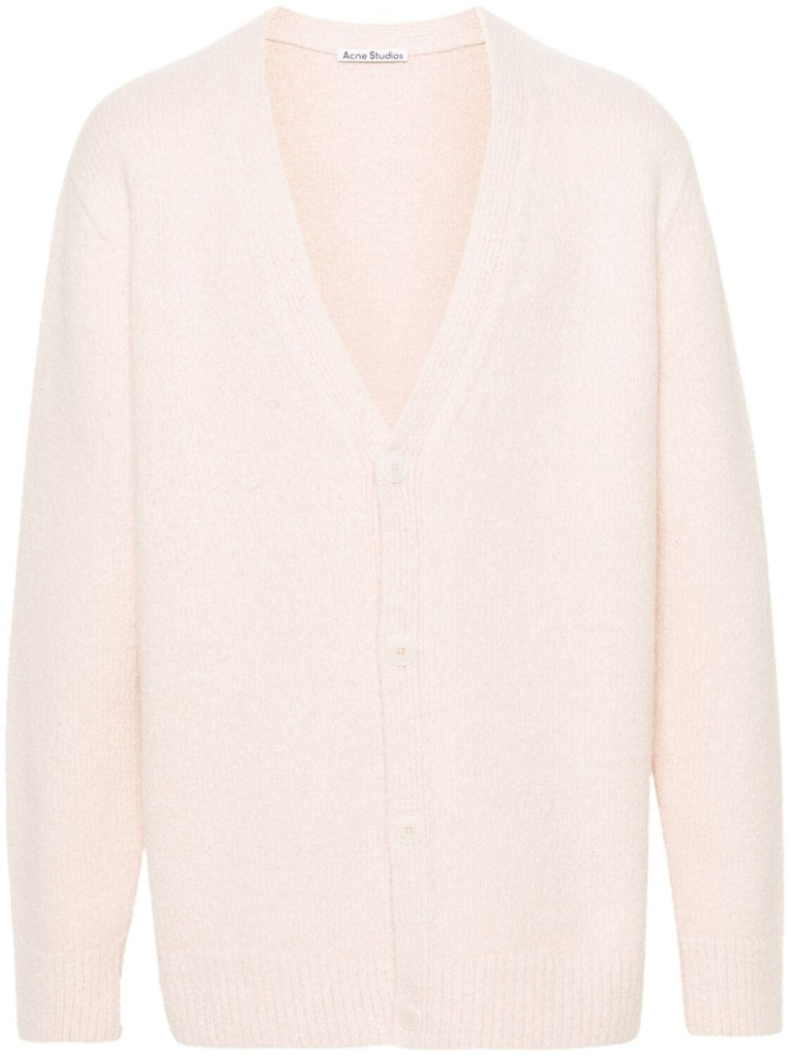 

Acne Studios фактурный кардиган с V-образным вырезом, розовый