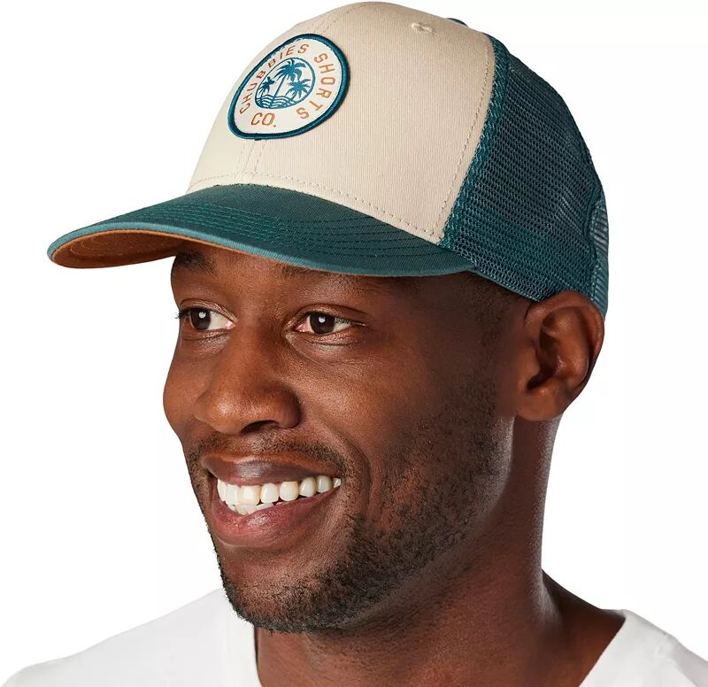 Мужская сетчатая кепка Chubbies Performance Trucker Hat, темно-бирюзовый цена и фото